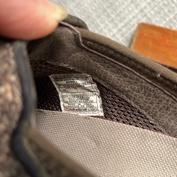 Merrell Encore Sidestep J66626 Brown Leather Slip On Mules Shoes - Picture 8 of 8